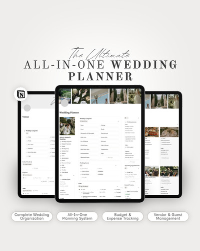 Wedding planner notion - wedding,